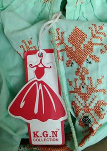 Embroidered Mint Green Tunic