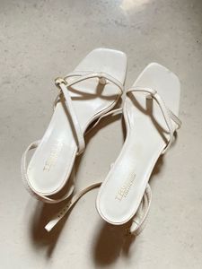 ✨ Truffle Collection Elegant White Heels