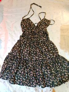 Y2K Floral Print Backless Sundress