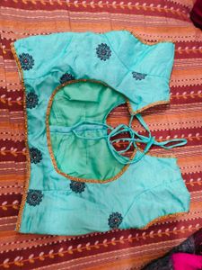 Embroidered Saree with ready blouse