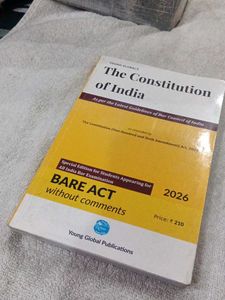 Constitution of India, Bare Act