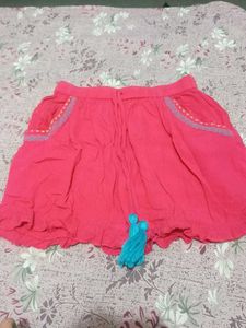 Coral tassel shorts
