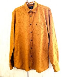 Mustard Color Full Shirt For Men