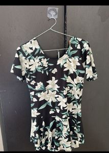 Floral Print SwimSuit with builtin Shorts