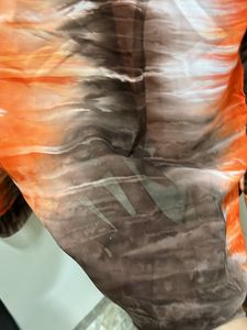 GLOBUS Orange N Brown Casual Shirt Style Top