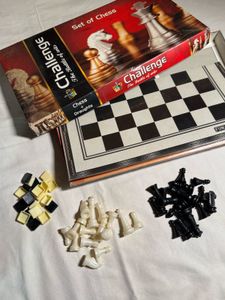 Classic chess set with checkers.