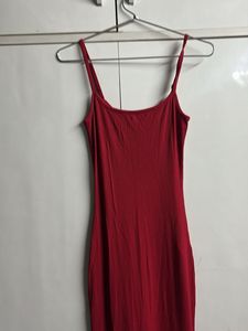 Red Bodycon Maxi Dress
