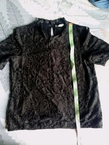 H&amp;M Black Lace Tops