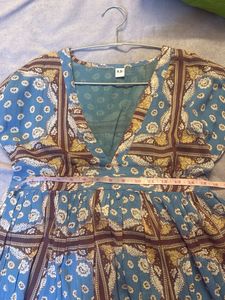 Patterned Midi Dress