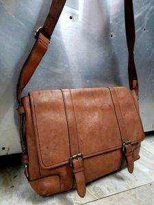 Leather Messenger Bag