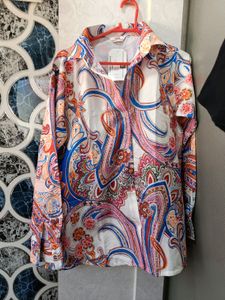Women PRINTED SHIRT (Size  M )