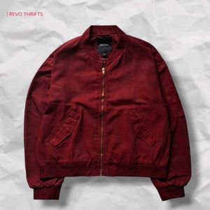 Monki Maroon Bomber Jacket
