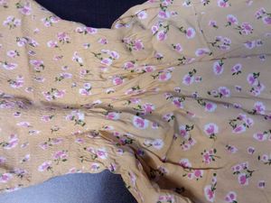 Floral Mini Dress For Women (Size-S)