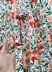 Front Slit - Floral Midi Dress