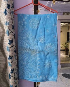 Chikankari Work Saree Old