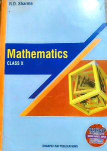 R.D. Sharma Mathematics Book For Class 10th