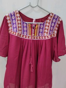 Embellished Thread Work Top