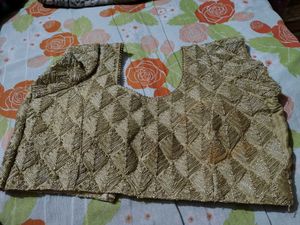 golden Embroidered Blouse