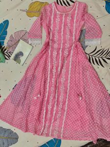 Baby Pink Anarkali!