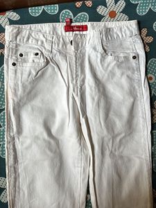 Anion White Jeans - Size 28