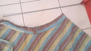 Multi Colour Seersuccer Wrap Around Skirt