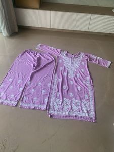 Lavender Kurta Set