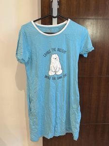 Cute Graphic Print T-Shirt Dress