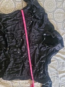 Black Long Sleeve Button-Up