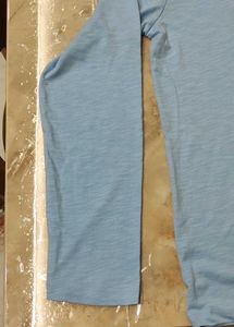 Cello Light Blue Long Sleeve Henley