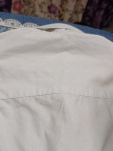 Men&#39;s White Long Sleeve Cotton Formal Shirt