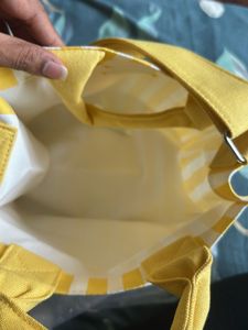 Nina Ricci Yellow Stripe Tote