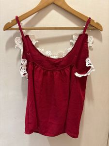 Beautiful Lace Trim  Top