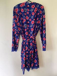 Vintage Floral Print Robe