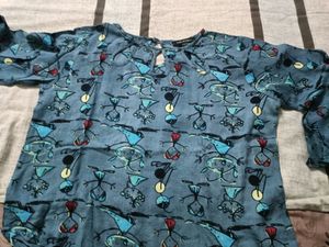 Zara Basics Printed Blouse