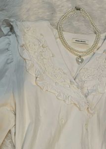 Vintage Ruffled Blouse