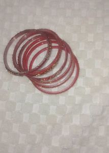 Red Glitter Bangels