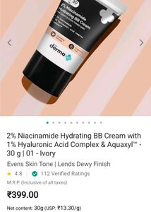 2% Niacinamide Hydrating BB Cream with 1% Hyaluron