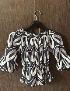 Abstract Print Blouse