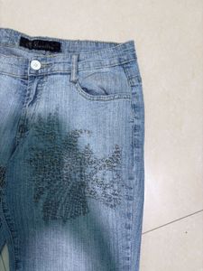Embellished Flare Jeans