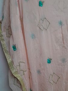 Chiffon Full Embroidery Dupa