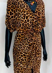 Shein Animalier Front Split Dress