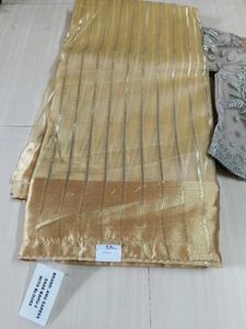 Saree With Contrast Blouse