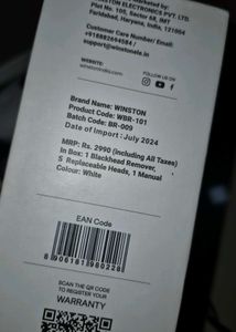 winston blackhead remover