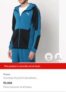 Puma Blue &amp; Black Hoodie