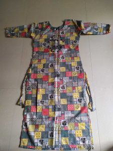 Patchwork Print Kurta