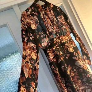 Floral Organza Gown