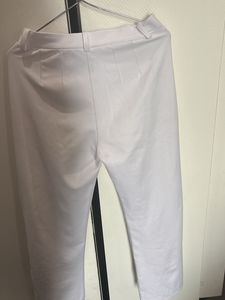 White Straight Trouser