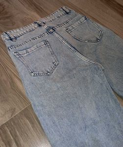 Light Blue Faded High Waisted Jeans