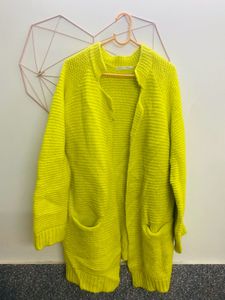 Beautiful Yellow Hand Knitted Shrug
