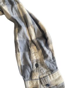 Blue &amp; White Plaid Button-Down Shirt